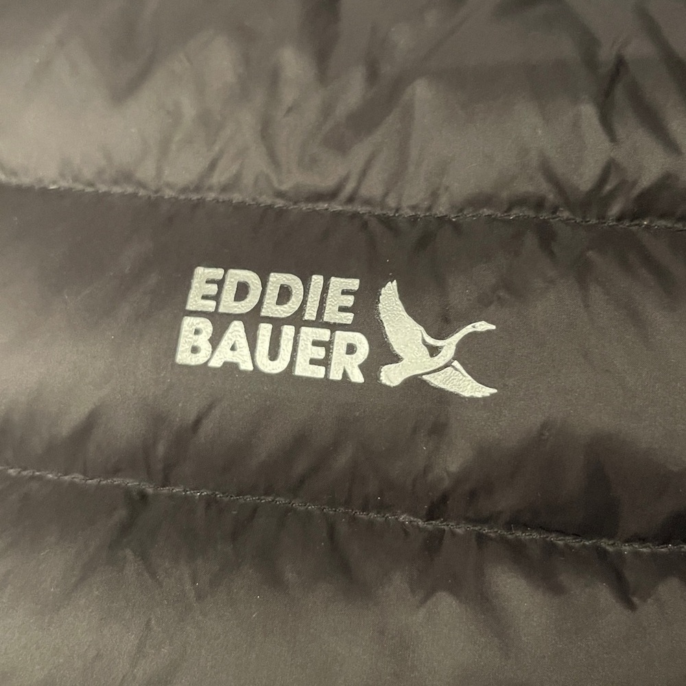 NWOT Eddie Bauer Boy Girl black Packable puffer storm repel 650 fill Medium 7/8 - Picture 9 of 16